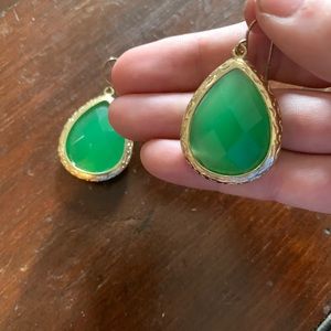 Green earrings